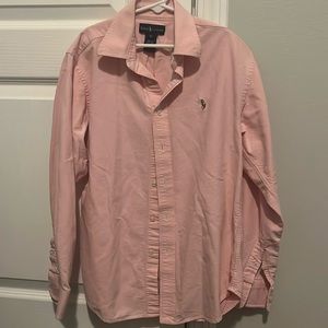 Pink Ralph Lauren Oxford polo